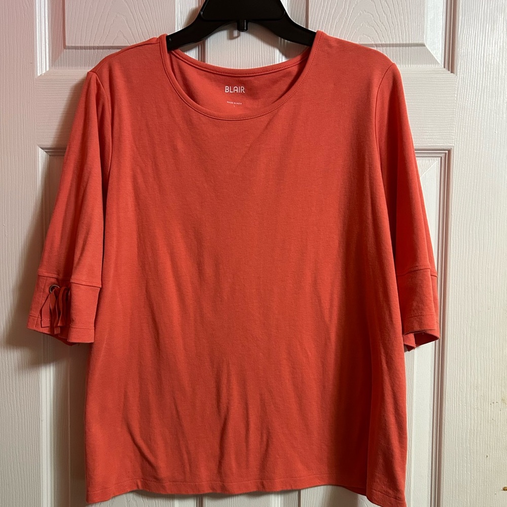 Blair Women's Orange Long Sleeve Tee used!